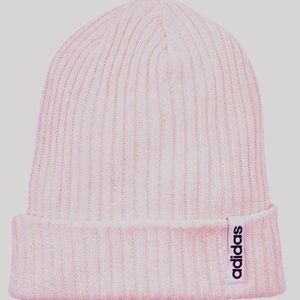 🌸WMNS Logo Pink Beanie Skull Cap Woven Cute New With Tags